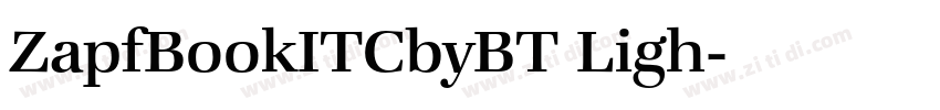 ZapfBookITCbyBT Ligh字体转换